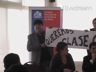 VIDEO: ANFUCULTURA realizó Funa a Convención de Cultura en Antofagasta