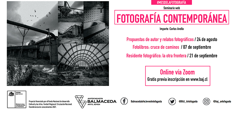 BAJ Antofagasta invita a seminario web de fotografía contemporánea