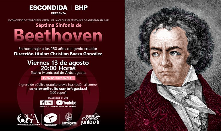 Orquesta Sinfónica de Antofagasta celebrará a Beethoven en su quinto concierto
