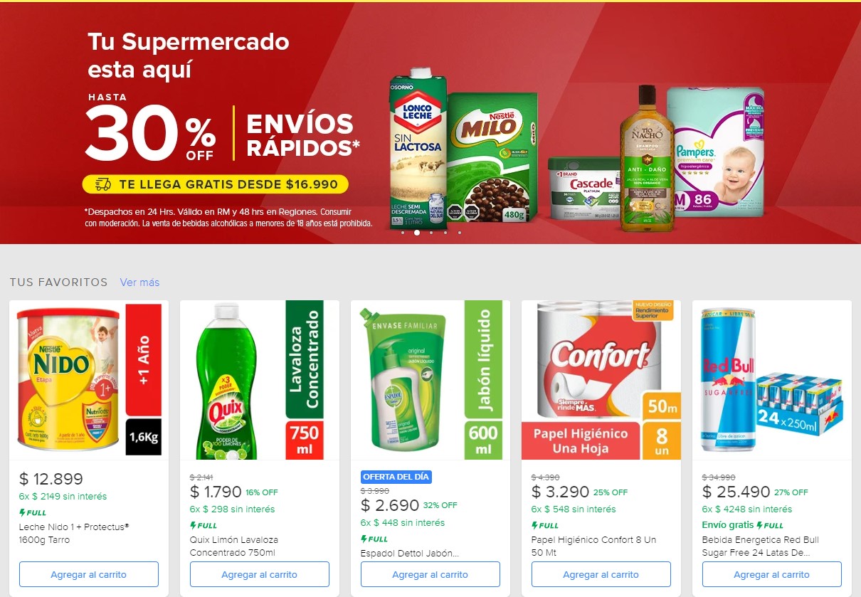 Mercado Libre y Unimarc sellan alianza para la venta online de productos de supermercado