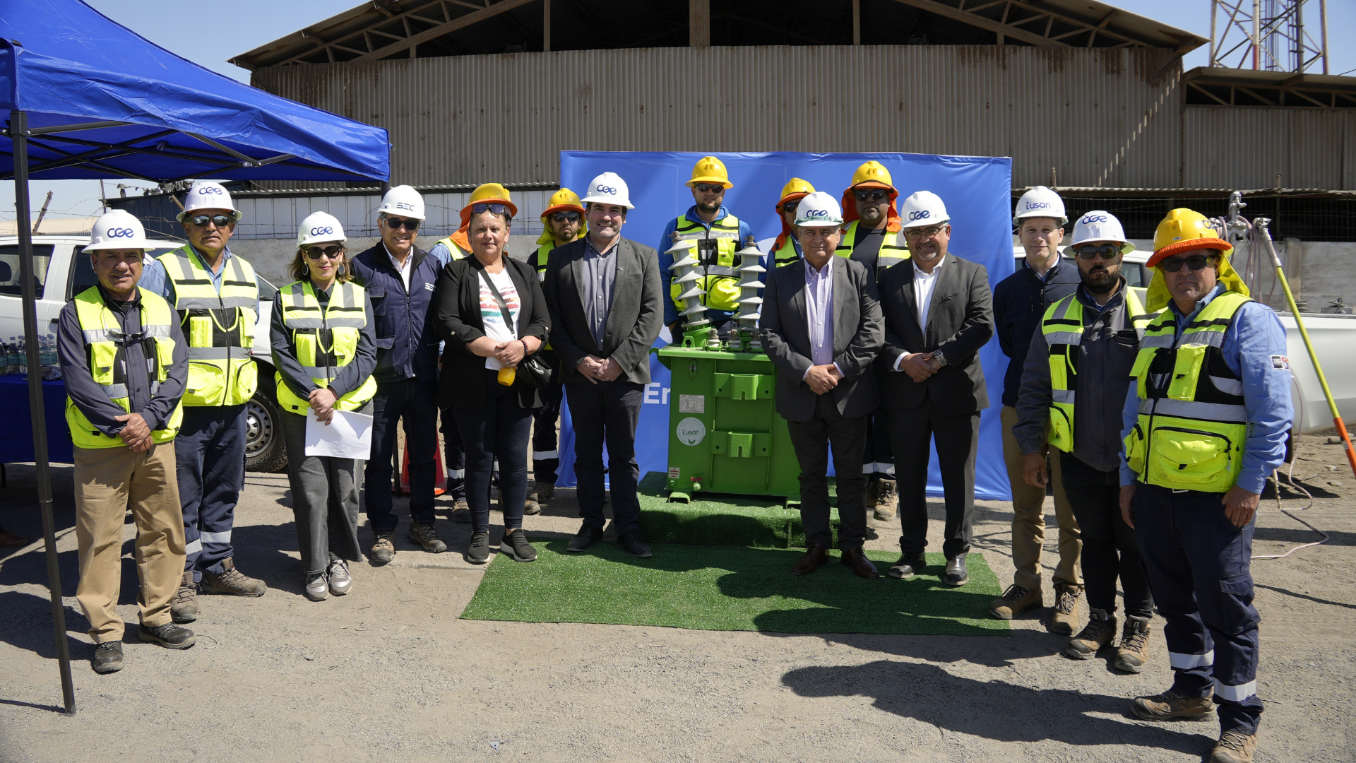 CGE y Tusan instalan el primer Transformador Verde en Mejillones