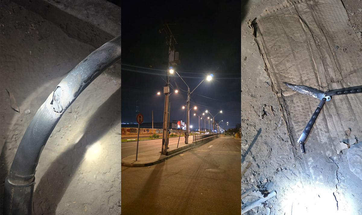 CGE denuncia nuevo intento de robo de cables en sector norte de Antofagasta