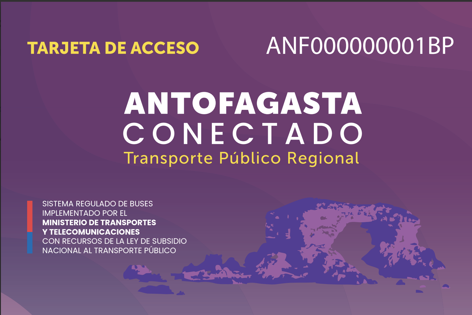MTT presenta el diseño ganador de la próxima tarjeta de pago electrónico para el transporte público de la Región de Antofagasta